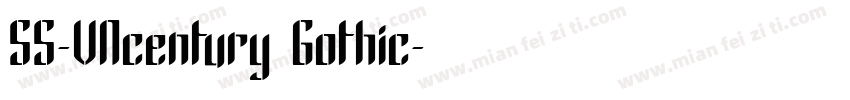 SS-VNcentury Gothic字体转换
